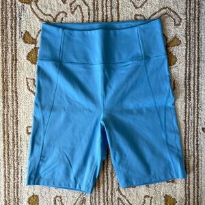 Girlfriend Collective Compressive 9” High Rise Bike Short Light Blue